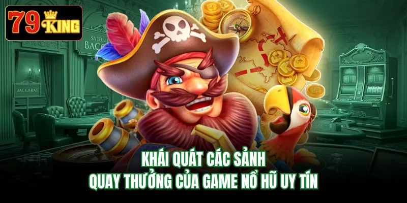 Khái quát các sảnh quay thưởng của game nổ hũ uy tín